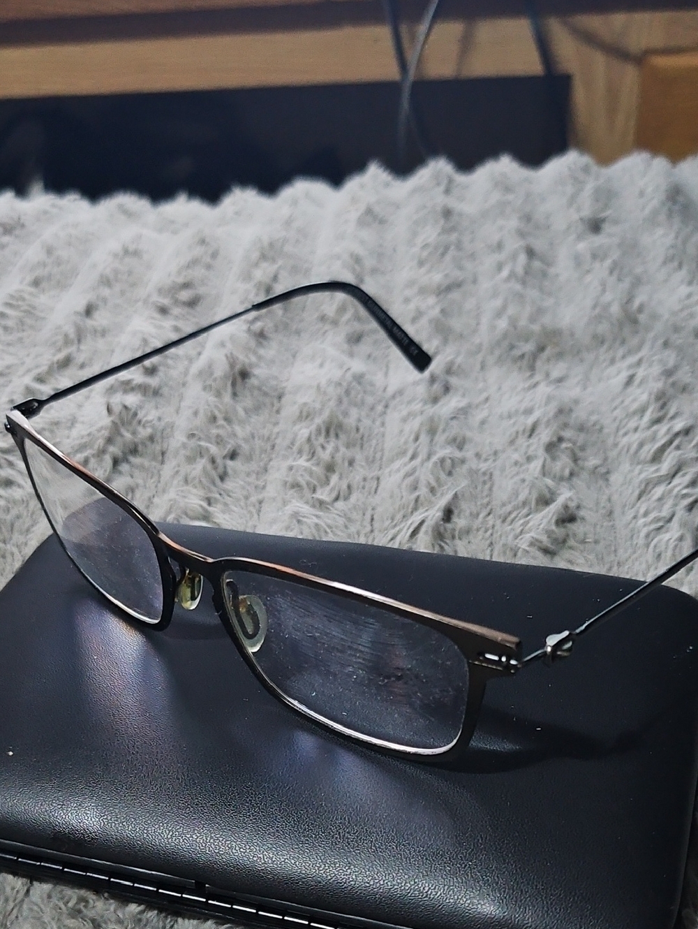 Aspire Vintage Gunmetal Matte Mens Titanium Glasses